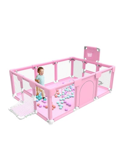 Buy Baby Playpen, Play Yard for Babies and Toddlers with Anti-Slip Suckers,  Infant Safety Activity Center in Saudi Arabia