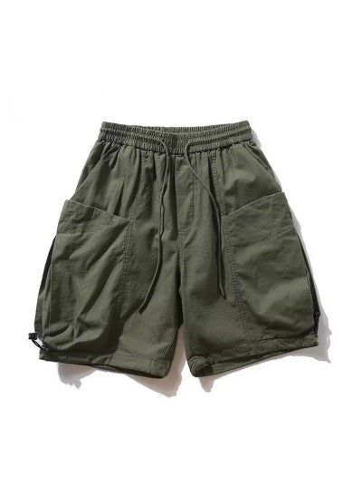 اشتري Shawn Yue Style Large Pocket Techwear Casual Shorts Green في السعودية