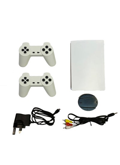 اشتري GameStation 5 Wireless Video Game Console With 1280 Classic Games 8 Bit - TV Console / Retro Game Player / AV Output في السعودية