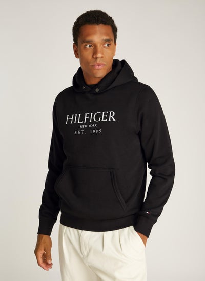 Buy Logo Pocket Detail Hoodie in Saudi Arabia