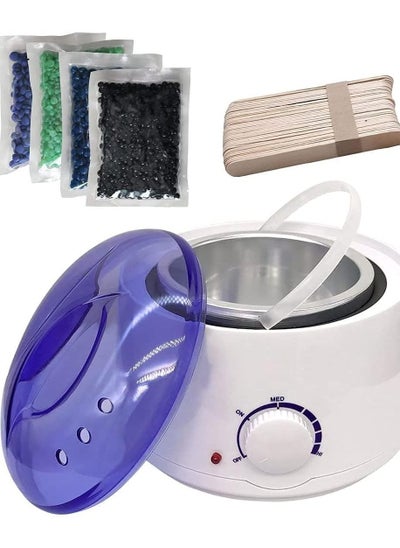 Buy ORiTi Waxing Kits Professional Full Kit, Wax Heater Kit Inculding Wax Warmer, 4 * 25g Hard Wax Beans and 30 Pcs Wax Spatulas in UAE