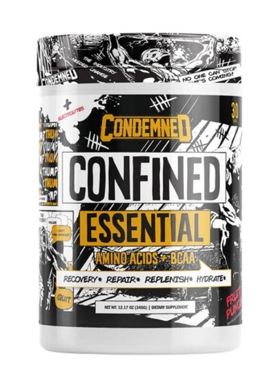 Buy Condemned Labz Confined EAA + BCAA 30 Servings-Fruit Punch in UAE