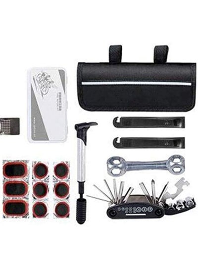Buy Bicycle Bike Cycling Repair Tools Cycle Maintenance Kit Set with Pouch Pump in UAE