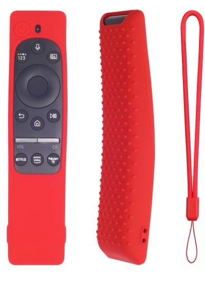 اشتري Case for Samsung BN59 Series Remote Controller Silicone Protecitve,Anti-Slip and Shockproof Silicone Case for Samsung Remote Control (Red) في الامارات