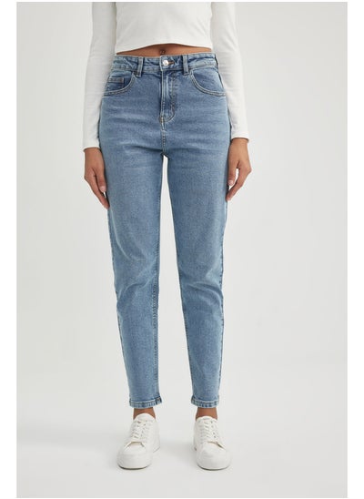 Buy Woman Comfort Mom Denim Trousers in Egypt