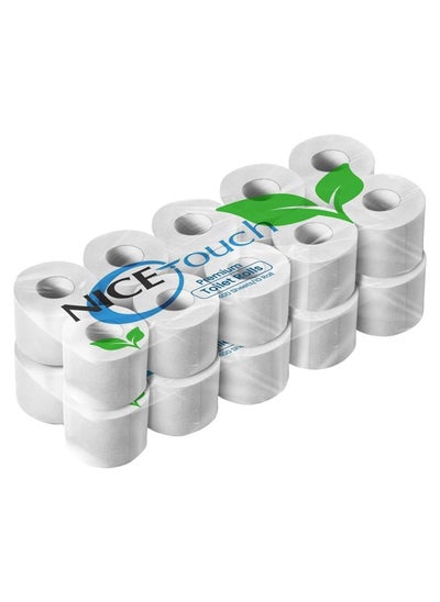 اشتري Plain 2 Ply Toilet Rolls 8000 Sheets, 20 Rolls of 400 Sheets - Contains 8000 Premium 2 Ply sheets في الامارات