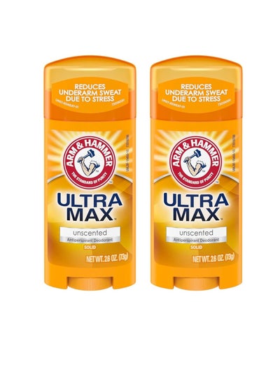 اشتري ARM & HAMMER ULTRAMAX Anti-Perspirant Deodorant Solid Unscented 2.60 oz (Pack of 2) في السعودية