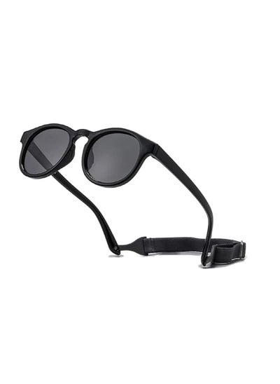 Buy Adjustable Polarized Baby Sunglasses ， Soft Silicone Frame for Boys & Girls, 0-48 Months - Infant Outdoor Sunshade - Flexible Strap Included in Saudi Arabia