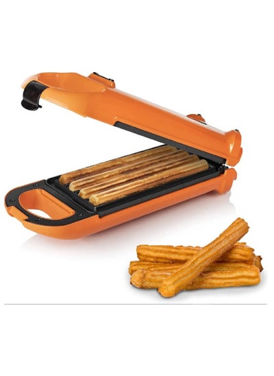 Buy Non-stick churros dessert maker, 220 electricity, practical energy-saving churros machine with a non-stick surface for easy use. It features non-stick coating plates for easy cleaning. in Saudi Arabia