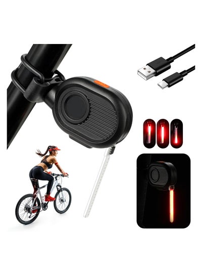 اشتري Led Bike Tail Light, Rechargeable Bicycle Tail Light for Safe Night Cycling, 3 Light Mode Rear Bike Light, Reliable and Bright Taillights, Lightweight Design, One-touch Switch, Ultimate Brightness في الامارات