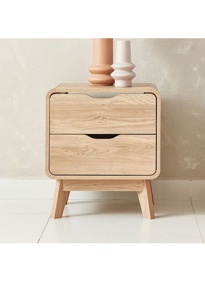 اشتري Nordica 2-Drawer Nightstand 54.2x47.2x40 cm في الامارات