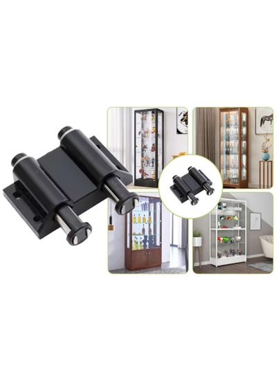 Buy Cupboard Magnet Catcher Push Type Black Double Catcher Glass Door Double Magnetic Touch Catch Latch With Clamp Compatible Glass Door Cabinet Mc907D Bl in UAE