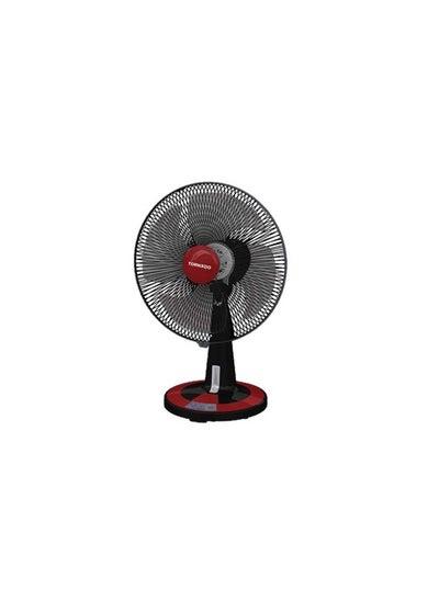 اشتري TORNADO Desk Fan 16 Inch 4 Blades Black x Red TDF16D في مصر