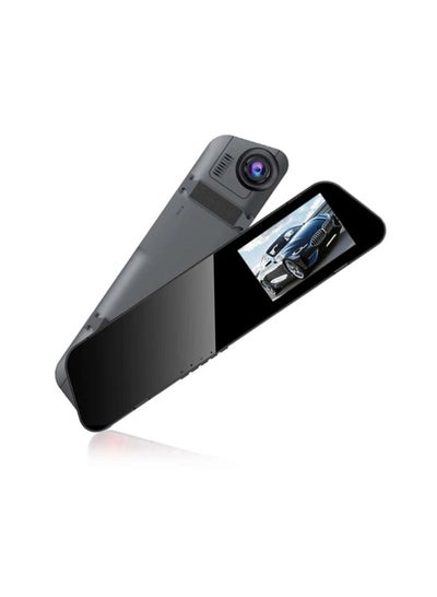 Buy Dash Cam Mirror Night Vision 1080P FHD Night Vision Camera Car Interior Curl Recording Flow Angle 170 Degree Wide Parking Assistance Camera with Cable in Saudi Arabia