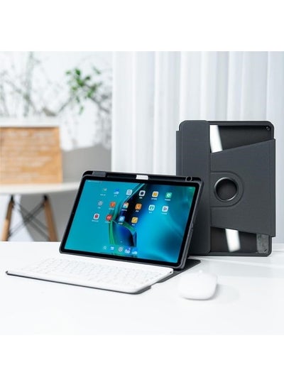Buy Arabic and English Keyboard Compatible with Xiaomi Mi Pad 6 / Pad 6 Pro 11 Inch 2023 Rotation Stand Leather Case with Pen Slot Keyboard and Mouse in Saudi Arabia