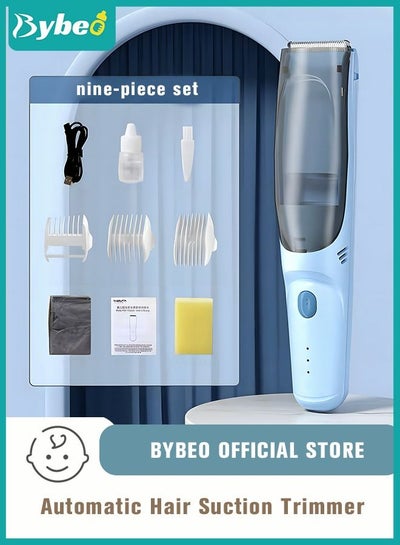 Buy Baby Hair Clipper with Vacuum, Silent Kids Hairs Trimmer Kit with 3 Ceramic Blade Guide Combs, Waterproof & USB Charge for Children Infant Boys Girls in Saudi Arabia