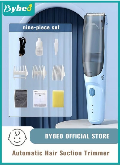 Buy Baby Hair Clipper with Vacuum, Silent Kids Hairs Trimmer Kit with 3 Ceramic Blade Guide Combs, Waterproof & USB Charge for Children Infant Boys Girls in Saudi Arabia