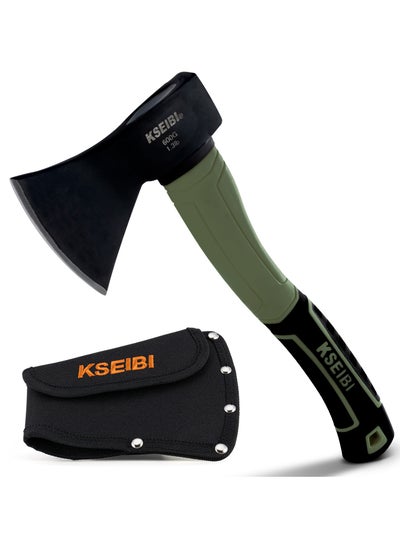 Buy KSEIBI Hatchet with Sheath, Camping Axe for Splitting and Kindling Wood, Forged Steel Blade with Anti-Slip and Shock Reduction Handle Great Throwing Hatchets in UAE
