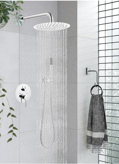 Buy Chrome Round Concealed Bathroom Shower System Manufacturer in UAE