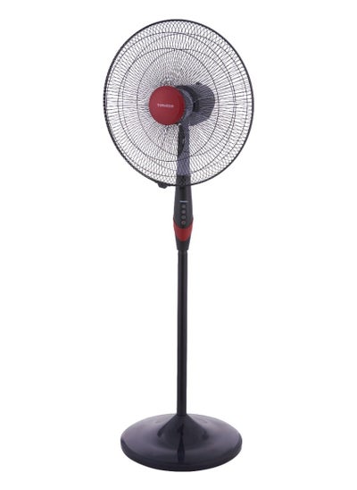 Buy Tornado Stand Fan 18 Inch 4 Blades Black x Red TSF-18XW in Egypt