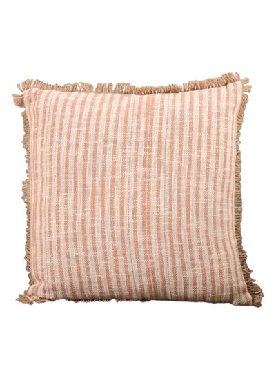 Buy Yamuna Filled Cushion, Sandstone & White – 45x45 cm in UAE