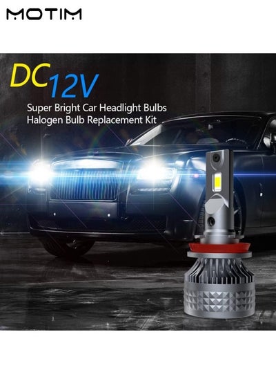 Buy H8 H9 H11 2 Pack LED Headlight Bulbs 6000K Super Bright LED Bulb High Low Beam Halogen Replacement LED Headlights Conversion Kit in Saudi Arabia