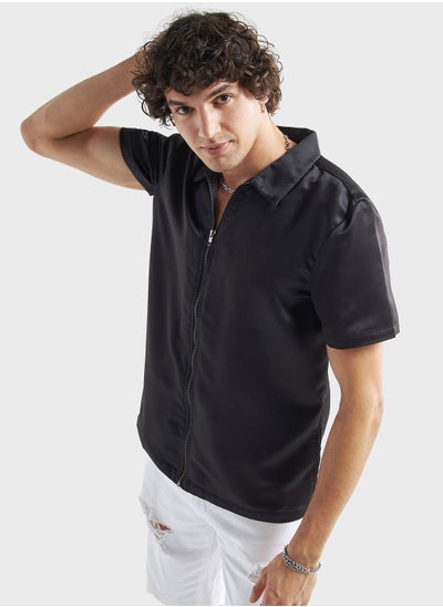 اشتري Zip Through Regular Fit Shirt في السعودية