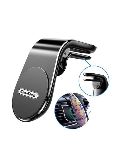 Buy Go-Des L-Shape Vent Magnetic Car Phone Holder / Mount (HD633) in UAE