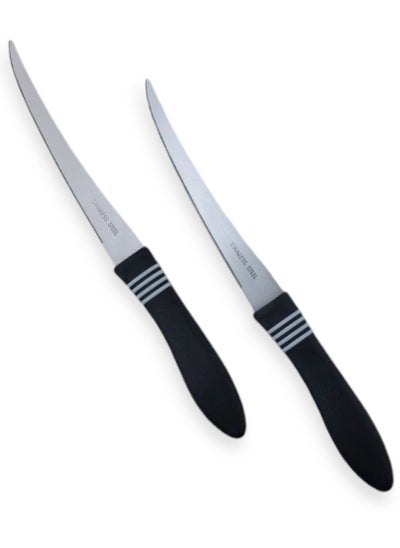 Buy Stainless Steel Knife With A Plastic Handle - 2 Pcs. in Egypt