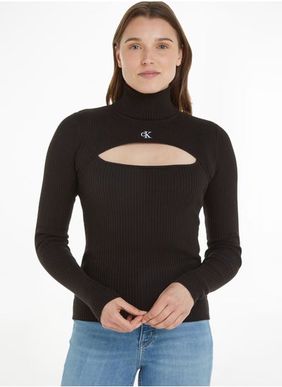 Buy Cut Out Detail Sweater in Saudi Arabia