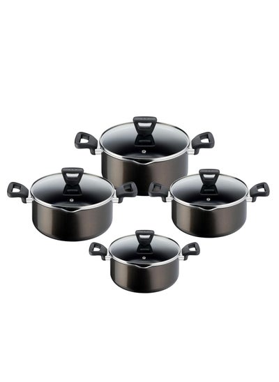 Buy Tefal Zahran XL Intense 8 Piece Cookware Set (18-22-26-30) 6221064017542 in Egypt