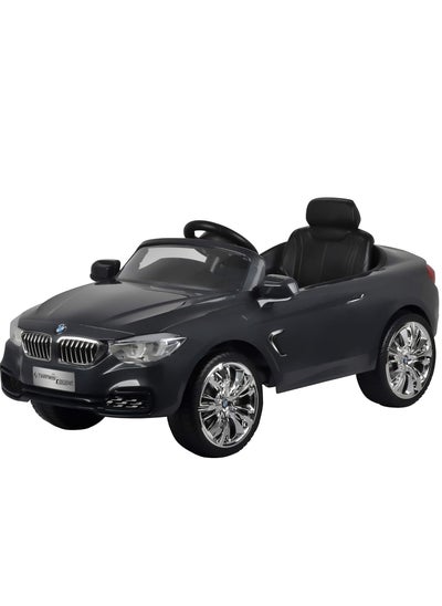 Buy BMW Series 4 Coupe Electric Ride-On Car for Kids - dark grey in Egypt