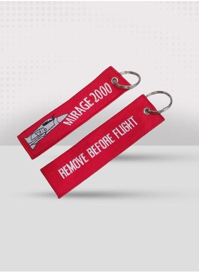 Buy Mirage 2000 Red Fabric Keychain in UAE