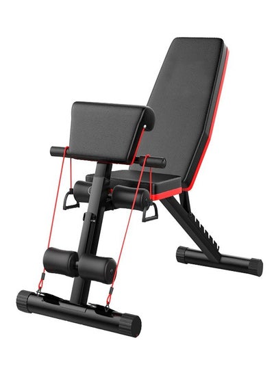 Buy Professional Household Height Adjustable Foldable Gym Exercise Fitness Equipment in UAE