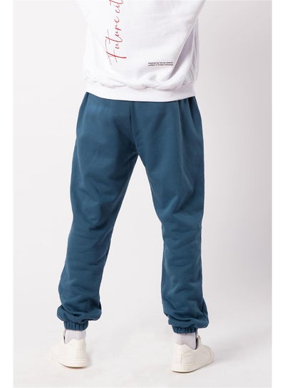 Buy Oversized Sweatpant with Cuffs and Print on Knee in Egypt