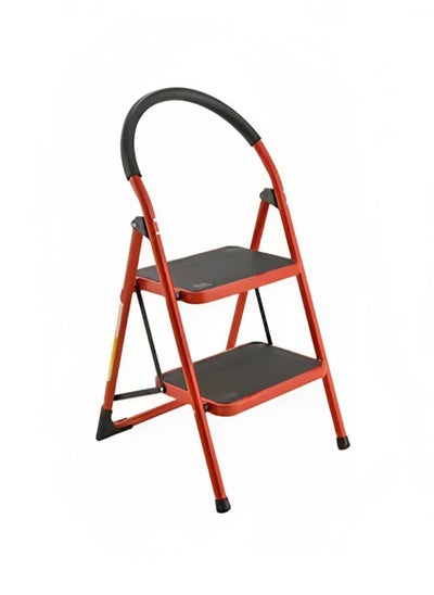 Buy 2-Steps Home Metal Ladder Red 83cm in Saudi Arabia