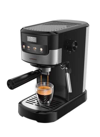 Buy Suprema Espresso Coffee Machine with Touch Display and Milk Steamer 1100W Coffee Maker/ Washable Drip Tray / Nespresso Compatible / 20 Bar Pressure - Black in UAE