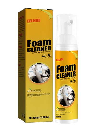 Foam Cleaner, Spray Foam Cleaner, Car Seat Upholstery Strong Stain Remover,  Foam Cleaner, Interior Lemony Foam Cleaner, Strong Cleaner Cleaner Spray  for Car, Interior, Kitchen price in Saudi Arabia