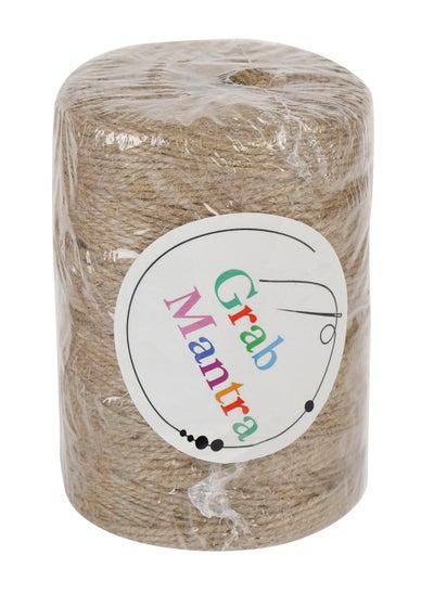 اشتري 200 Meter Thick Jute Thread 3 Ply Rope for Gifts And Decoration في الامارات