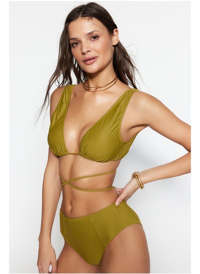 Buy Green Triangle Tie Bikini Top TBESS22BU0082 in Egypt