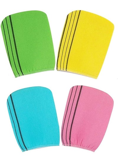 Buy Men'S & Women'S Exfoliating Bath Washcloth (Pack Of 4) in Saudi Arabia