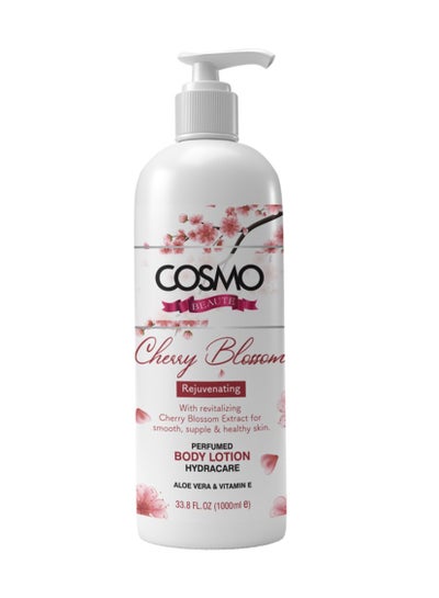 Buy Cherry Blossom Rejuvenating Perfumed Body Lotion Hyracare Aloevera And Vitmaen E 1000 Ml in Saudi Arabia