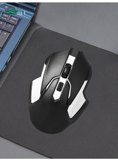 Buy Black and White Wireless Mouse in UAE