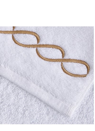 Buy WC Waves 4-Piece Fingertip Towel Set - 30x30 cm in Saudi Arabia