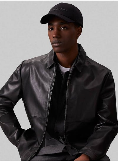 Buy Men's Twill Cap - Organic cotton twill, Black in UAE