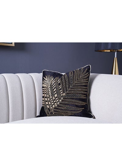 اشتري Clara Embroidered Filled Cushion 45x45cm-black في الامارات