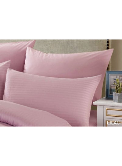 Buy 2-Piece Cannon Bedsheet Single 168X250cm 200TC Lilac in UAE