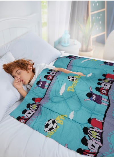 Buy Football Print 2-Piece Comforter Set - 100x120 cm in UAE