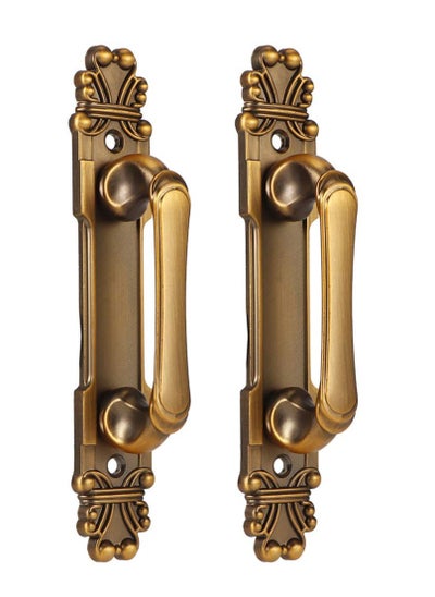 Buy European Style Antique Zinc Alloy Door Handles - 2Pcs/Set Cabinet Hardware Accessory for Most Doors, Cabinets, Drawers, and Wardrobes in Saudi Arabia