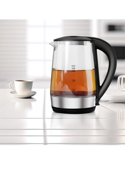 اشتري LePresso 360 Transparent Quick-Boil Glass Kettle 1.7L 2200W - Black في الامارات